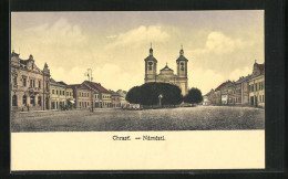 AK Chrast, Námestí, Strassenpartie Im Ort  - Czech Republic