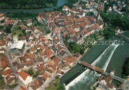 13231766 Bremgarten AG Fliegeraufnahme Brueckenpartie Stiftung-Reusstal Bremgart - Altri & Non Classificati