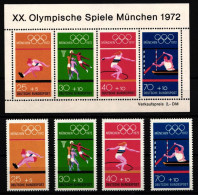 Bundesrepublik Deutschland 734-737 Und Block 8 Postfrisch Olympia #JA455 - Altri & Non Classificati