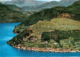 13199536 Morcote Lago Di Lugano Veduta Aerea Da Serpiano Morcote Lago Di Lugano - Andere & Zonder Classificatie