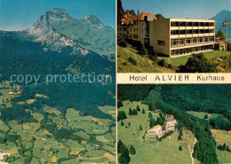 13170726 Oberschan Hotel Alvier Kurhaus Fliegeraufnahme Oberschan - Sonstige & Ohne Zuordnung