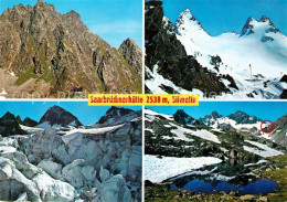 13151486 Saarbrueckerhuette Berghuette Gebirgspanorama Bergsee Gletscher Saarbru - Autres & Non Classés