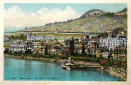 13150426 Montreux VD Port  Quai Panorama Weinberge Montreux - Sonstige & Ohne Zuordnung