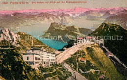 13114736 Pilatus Kulm Berghotels Mit Blick Auf Den Vierwaldstaettersee Alpenpano - Sonstige & Ohne Zuordnung