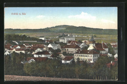 AK Svetlá N. Sáz., Blick Von Der Anhöhe Auf Den Ort  - Czech Republic