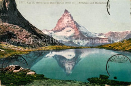 13114156 Mont Cervin Riffelsee Bergsee Walliser Alpen Mont Cervin - Autres & Non Classés