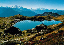 13079446 Blausee BE Riederalp Bettmeralp Grosser Aletschgletscher Dom Matterhorn - Altri & Non Classificati