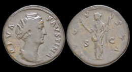 Faustina I AE Sestertius Ceres Standing Left - Die Antoninische Dynastie (96 / 192)