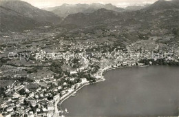 13065456 Lugano Lago Di Lugano Fliegeraufnahme Lugano - Altri & Non Classificati