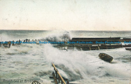 R049445 Rough Sea At Broadstairs. Kromo. 1909 - World