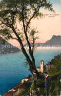 13039296 Gandria Lago Di Lugano Panorama Blick Ueber Den Luganer See Briefstempe - Andere & Zonder Classificatie