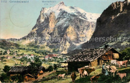 13014176 Grindelwald Blick Vom Bergbauernhof Zum Wetterhorn Berner Alpen Grindel - Other & Unclassified