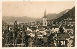 13014166 Chur GR Stadtbild Mit Pfarrkirche St Martin Alpen Chur - Autres & Non Classés