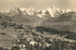 13014106 Waldegg Beatenberg Panorama Blick Auf Eiger Moench Und Jungfrau Berner  - Andere & Zonder Classificatie