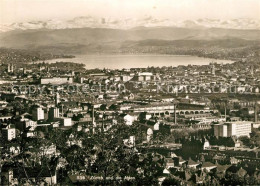 13014036 Zuerich ZH Fliegeraufnahme Mit See Und Alpen Zuerich - Autres & Non Classés