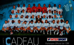 CARTE CADEAU  INTERSPORT... PARTENAIRE OFFICIEL DE L'OM - Treuekarten