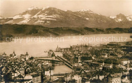 13009946 Luzern LU Fliegeraufnahme Mit Vierwaldstaettersee Luzern - Otros & Sin Clasificación