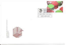 SLOVENIA 2013,KIOSK,INDUSTRIAL DESIGN, FDC - Eslovenia