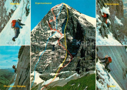 13001086 Eiger Grindelwald Nordwand Erstes Und Zweietes Eisfeld Rampe Spinne Eig - Autres & Non Classés