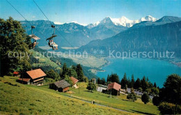 12996176 Niederhorn Sesselbahn Mit Eiger Moench Und Jungfrau Thunersee Niederhor - Otros & Sin Clasificación