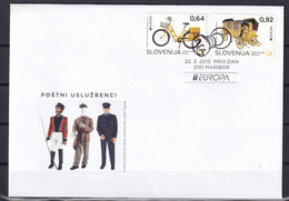 SLOVENIA 2013,EUROPA CEPT,SHEET,MI NO  992-3,fdc - Slovenië