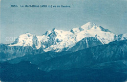 12982626 Geneve GE Le Massif Du Mont Blanc Vu De Geneve Gebirgspanorama Geneve G - Sonstige & Ohne Zuordnung