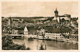 12978176 Schaffhausen SH Blick Ueber Den Rhein Munot Festungsanlage Wahrzeichen  - Other & Unclassified