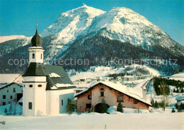 12897226 La Punt-Chamues-ch Panorama Mit Kirche La Punt-Chamues-ch - Altri & Non Classificati