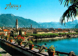 12896816 Ascona Lago Maggiore Stadtansicht Panorama Ascona Lago Maggiore - Andere & Zonder Classificatie