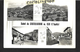 Abruzzo-l'aquila- Saluti Da Castellafiume Animate Vedute Vedutine Di Castelfiume  Anni 60 - Otros & Sin Clasificación