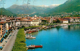 12875156 Lugano Lago Di Lugano Panorama Del Centro Zentrum Uferstrasse Luganerse - Sonstige & Ohne Zuordnung