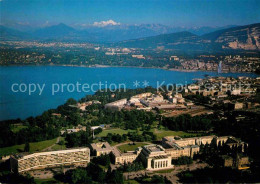 12868816 Geneve GE Palais Des Nations Lac Leman Mont Blanc Alpes Vue Aerienne Ge - Autres & Non Classés