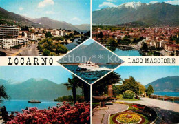 12858096 Locarno Lago Maggiore Teilansichten Alpen Uferpromenade Am See Schnellb - Andere & Zonder Classificatie