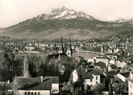 12854596 Luzern LU Hofkirche Mit Alpen Pilatus Und Vierwaldstaettersee Luzern - Andere & Zonder Classificatie