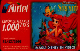 CARTE ...AIRTEL..LA PETITE SIRENE - Other & Unclassified