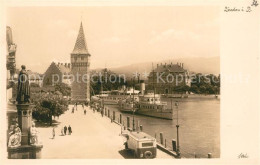 73142713 Lindau Bodensee Dampfer Turm  Lindau Bodensee - Lindau A. Bodensee