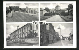 AK Veltrusy, Pensionat, Namesti, Brücke  - Czech Republic