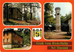 73142299 Ilmenau Thueringen Goethehaeuschen Jagdhaus Gabelbach Kickelhahnturm Il - Ilmenau