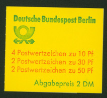 Berlin Markenheftchen 11 F OZ Burgen Und Schlösser 1980 Tadellos Postfrisch - Booklets