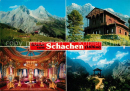 73142281 Schachen Garmisch Schachenhaeuser Und Schachenschloss Innenraum Reintal - Garmisch-Partenkirchen