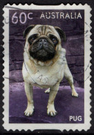 AUSTRALIA 2013 60c Multicoloured, Top Dog-Pug Self Adhesive FU - Gebruikt