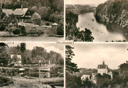 73142123 Kriebstein Gaststaette Bootsanleger Schloss Landschaftspanorama Zschopa - Sonstige & Ohne Zuordnung