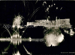 73142062 Burghausen Salzach Seefeste Feuerwerk Schloss Nachtaufnahme Burghausen  - Burghausen