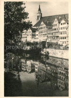 73141951 Tuebingen Partie Am Neckar Mit Stiftskirche Wasserspiegelung Bildkalend - Tübingen