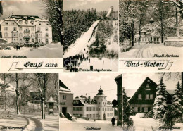 73141899 Bad Steben Kurheim Frankenwaldschanze Skispringen Kurpark Rathaus Hempl - Bad Steben