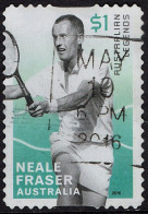 AUSTRALIA 2016 $1 Multicoloured, Legends Of Tennis - Neil Fraser Self Adhesive FU - Gebraucht