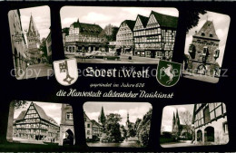 73141153 Soest Arnsberg Hansestadt Altdeutscher Baukunst Fachwerkhaeuser Altstad - Soest