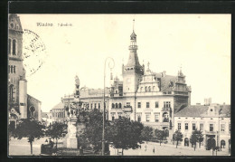 AK Kladno, Motiv Vom Marktplatz, Mariensäule Und Rathaus  - Tchéquie