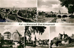 73140522 Bad Kreuznach Gesamtansicht Uferweg An Der Nahe Brueckenhaeuser Ellerba - Bad Kreuznach