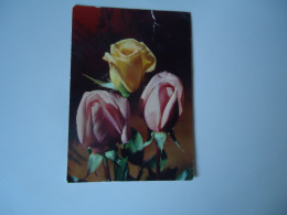 TURKEY   POSTCARDS  ROSES 1966 POSTED GREECE   MORE  PURHRSAPS 10% DISCOUNT - Turquie